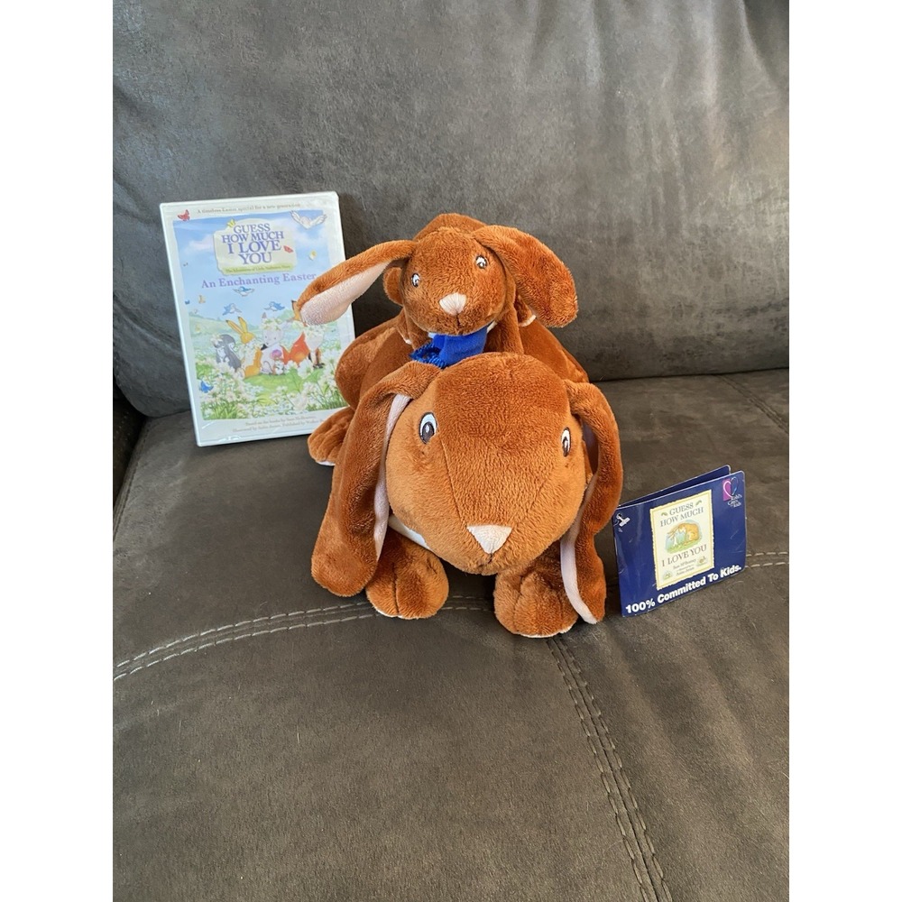 Dvd & Plush Set Guess How Much I Love You Easter & Plush Bunny Rabbit & Baby